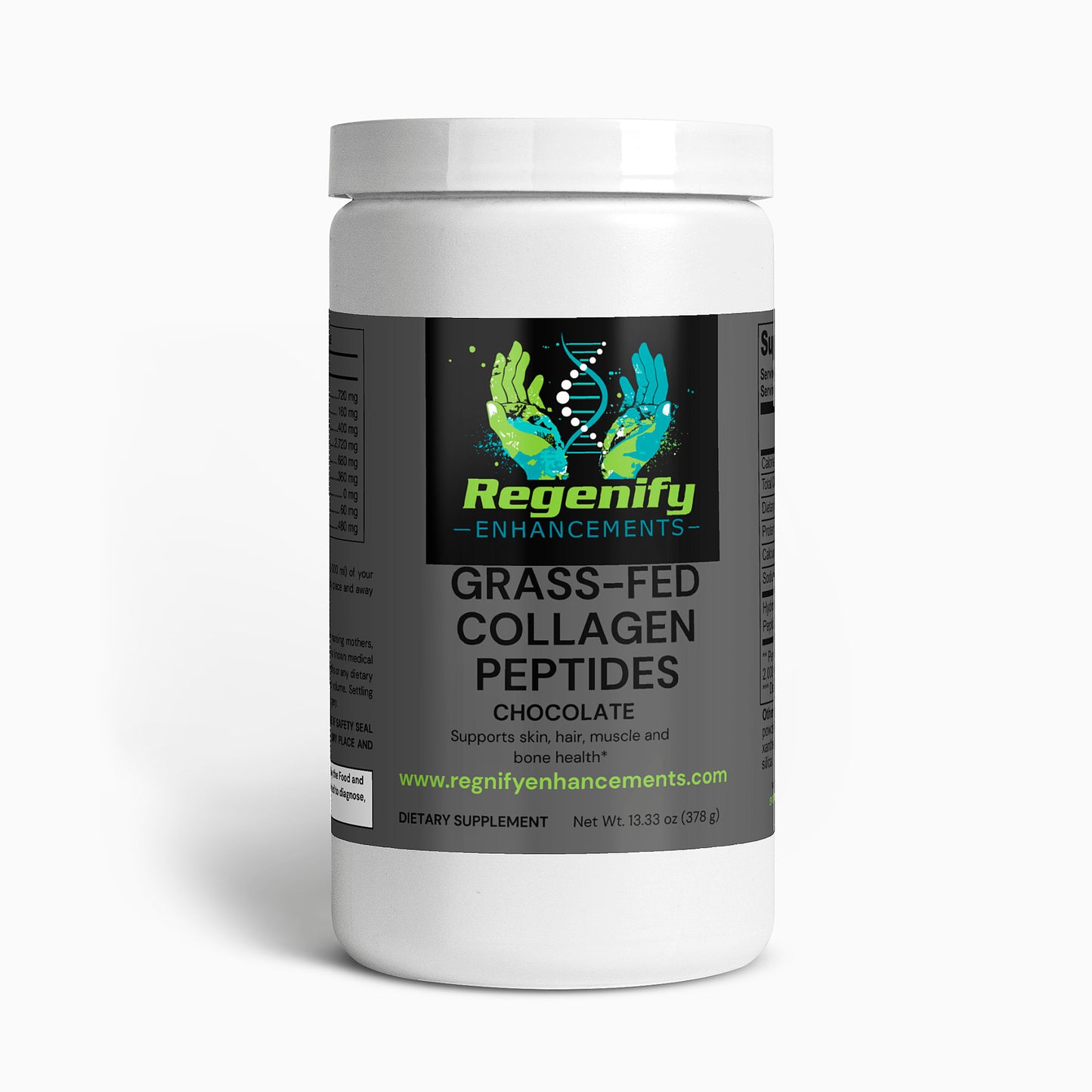 Grass-Fed Collagen Peptides Powder (Chocolate)