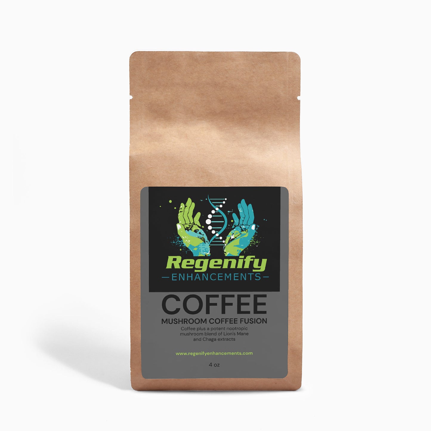 Mushroom Coffee Fusion - Lion’s Mane & Chaga 4oz