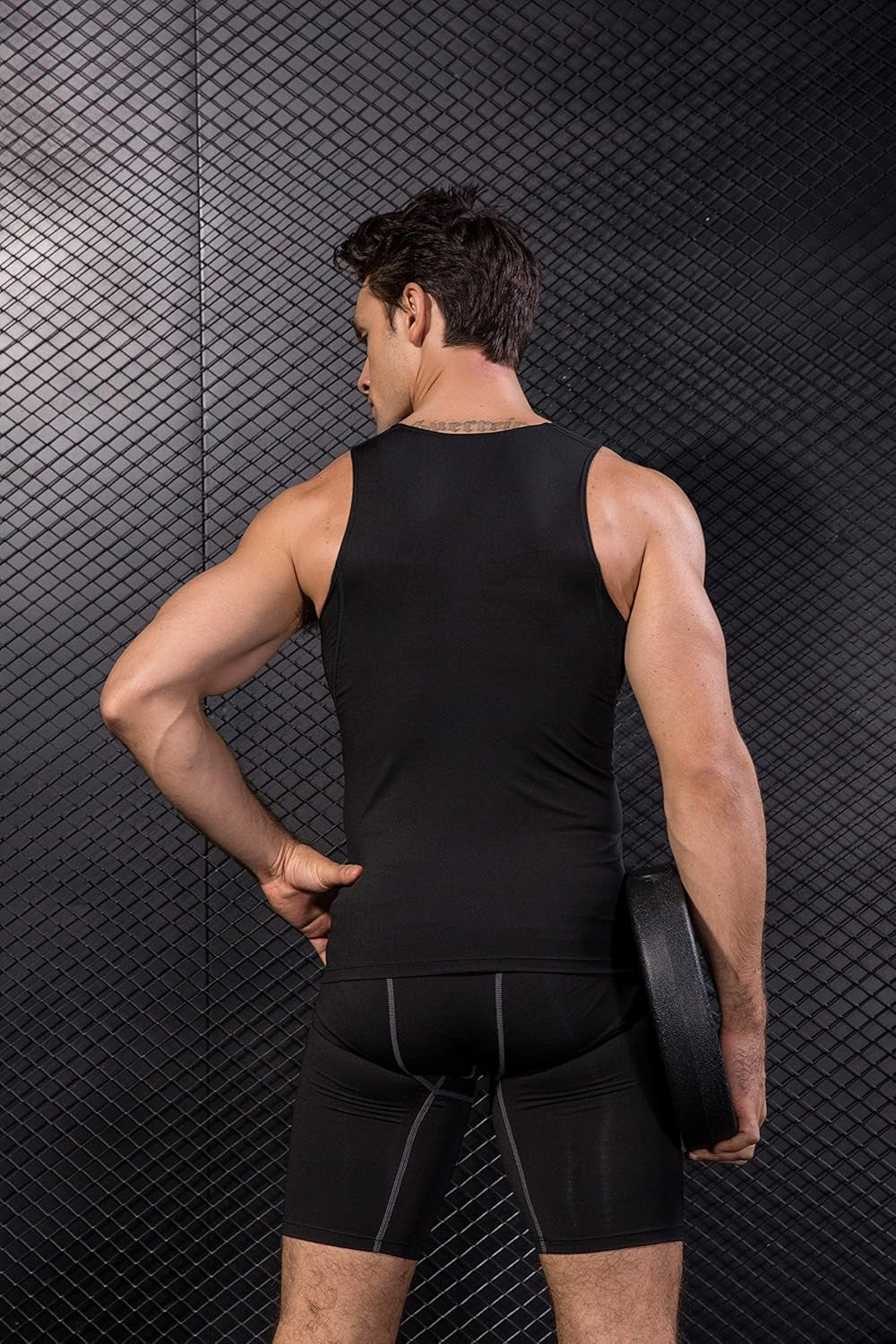 Men'S 3 or 5 Pack Sleeveless Compression Tank Top, Base Layer Cool Dry Compression Shirts Muscle Gym Tank Tops