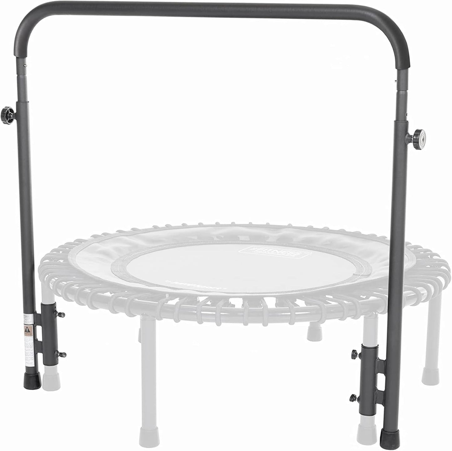 Handle Bar Accessory for 39 Inch Straight Leg Fitness Trampolines with 6 Adjustable Height Settings for Exercise & Physical Therapy, Black