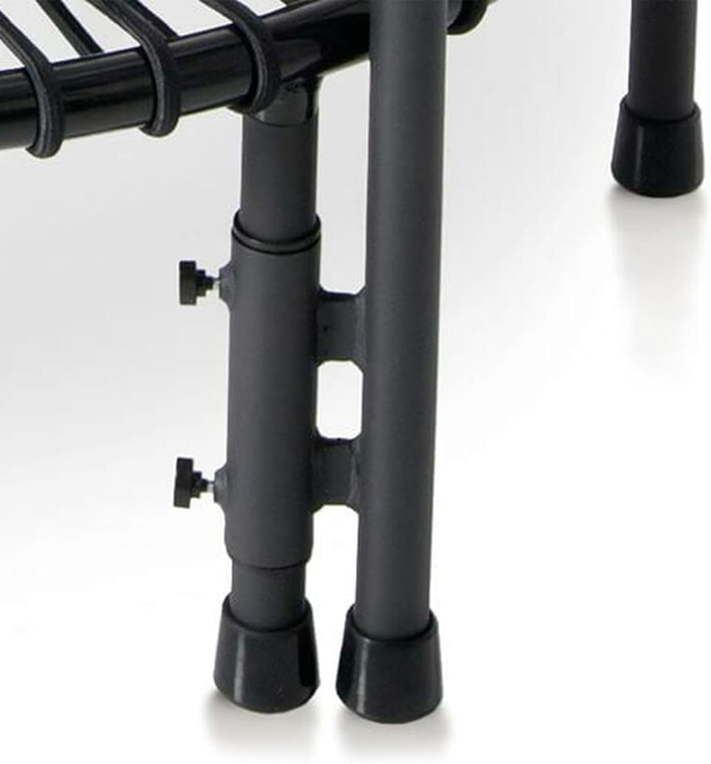 Handle Bar Accessory for 39 Inch Straight Leg Fitness Trampolines with 6 Adjustable Height Settings for Exercise & Physical Therapy, Black